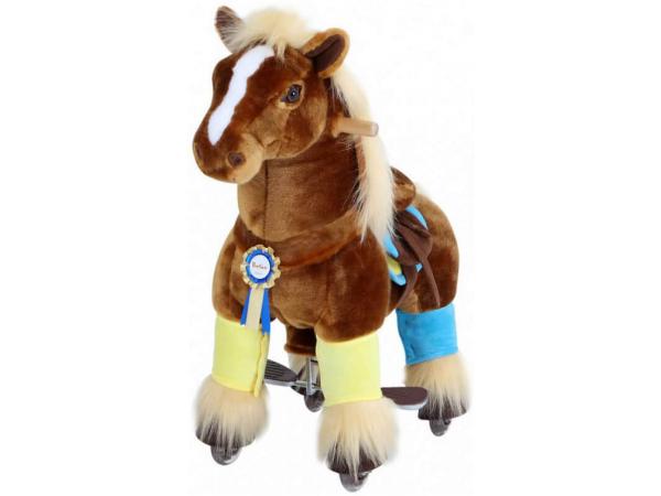 PonyCycle Accessoire officiel pour cheval Tapis de rechange pour pédale de petite et moyenne taille pour modèle U Marron 